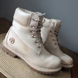Timberland Cream Ankle Boots